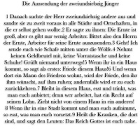 Fest der Hl. Cyrill  Methodius - Lukas 10, 1-9