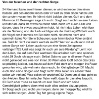 SO 8.Woche - Matthäus 6, 24-34