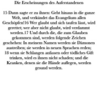 Bekehrung des heiligen Apostels Paulus - Markus 16, 15-18