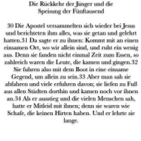 SA 4.Woche - Markus 6, 30-34