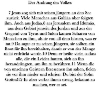 DO 2.Woche - Markus 3, 7-12