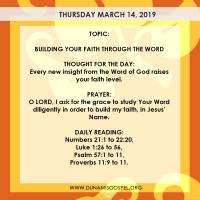 Build Your Faith Live in God’s Divine Will