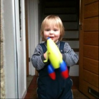 Happy birthday audioboo from Caleb aged 2