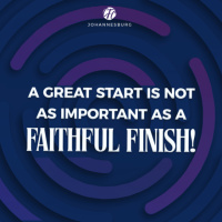 Dr Andre Wilmans - A GREAT START IS NOT AS IMPORTANT AS A FAITHFUL FINISH