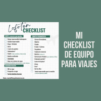 Mi check list de equipo para viajes