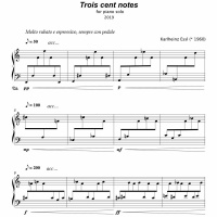 Trois cent notes (2019) - for toy piano