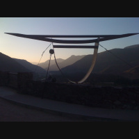 Aeolian wind harp sounding in Elqui Valley (Chile)