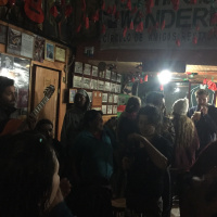 Ramon `Huaso` Alvarado singing a Vals Porteño in the bar Liberty (Valparaiso, Chile)