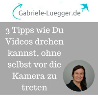 Willst Du Videos drehen, ohne selbst vor der Kamera zu stehen
