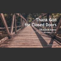Thank God for closed doors