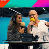 Katarina Hahr möter Jonas Gardell live på bokmässan.