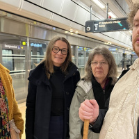 Stationernas ljudmiljö gör det svårt för många att hitta till rätt tåg