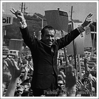 President Richard Nixon Defends His Office On Watergate Charges