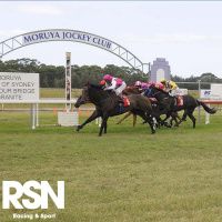 Moruya races Ken Brown chats to Andrew Kuuse re crowds back at Moruya races Sunday