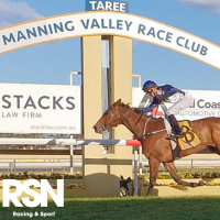 Manning Racing Club Taree RC Helen Sinclair chats to Andrew Kuuse re Sundays Taree Cup meeting