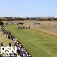 Mindarie-Halidon RC Krystina Durdin chats to Andrew Kuuse re Sundays Cup meeting in country SA