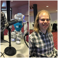 133 Näringslivsdagen 2017- Roboten Ariel och dess pappa Fredrik Löfgren