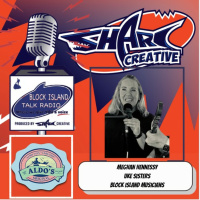 Episode 126: Block Island Talk Radio at Aldos Bakery, with host Andrew Castellano and featuring Meghan Hennessy, member of the Uke Sisters and The Block Island Musicians