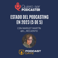 Margot Martín y el estado del podcasting 2023, con @El_Recuento , grabado en @PodcastDays_ en una cabina @studiobricks