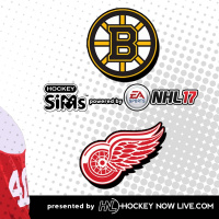 Bruins vs Red Wings (NHL 17 Hockey Sims)