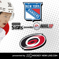 Rangers vs Hurricanes (NHL 17 Hockey Sims)