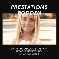 Att ha obalans i livet kan leda till utmattning - Johanna Mårdh
