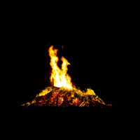 How can we stop the stockpiling for bonfires on Halloween?