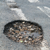 There has been a massive jump in complaints about potholes