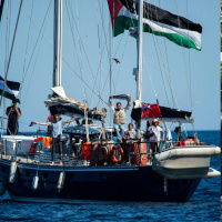 Do symbolic actions like the voyage of the Madleen aid boat make a real impact?