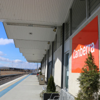 Why isnt Canberras train station in the CBD?