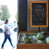 What happens to the produce when the markets close on Sunday?