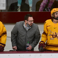 University of Minnesota Womens Hockey HC Brad Frost on playing St. Thomas Sat.