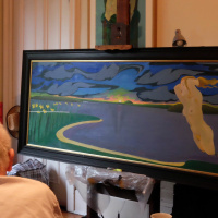 Inga Leaving by Alasdair Gray, read by Alasdair Gray