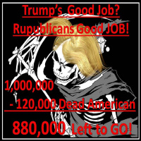120,000 Americans Murder from Incompetence of Trump and the Republicans! They must be REMOVED! MURDER IS WRONG!