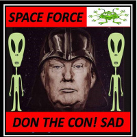 Space Force thanks to Donald J Trump! @realdonaldtrump #bluewave #TrumpResign