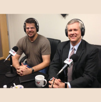 John Stephenson with College Football Hall of Fame and Rob Kischuk with PerfectPost