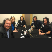 Caren West and Chad Shearer with Caren West PR, Laura Flusche with Museum of Design Atlanta, Chris Sanders with OND, and Rebecca Harrell with Randstad