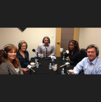 Nicole Siokis with Mom Corps Atlanta, Mark Molinari with 4th Source, Janelle Jolley with Sidewalk District and Blake Patton with Tech Square Ventures