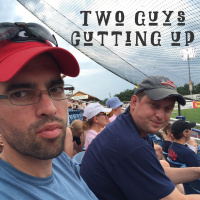 Two guys cutting up, or is it just one?