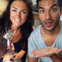 Superhändiga Ylva Hällen är på besök