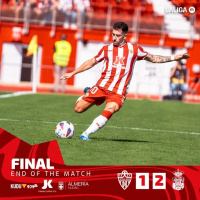 Jornada 11. UD Almería 1-2 UD Las Palmas. Continúa la crisis rojiblanca