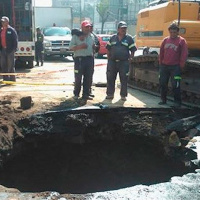 Nuevo socavón en la ciudad