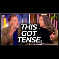 ‘The View’s Sunny Hostin Gets Visibly Angry When Arnold Schwarzenegger Puts Her in Her Place