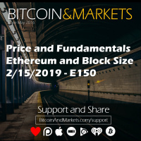 Price and Fundamentals, Ethereum and Block Size | Bitcoin  Markets - 2/15/2019 - E150
