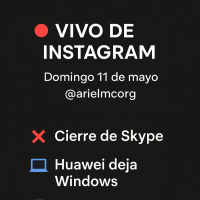 Vivo tech de Instagram usuario @arielmcorg - domingo 11 de mayo