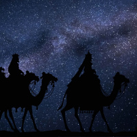 När de såg stjärnan blev de ganska glada