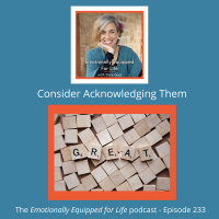233: Consider offering acknowledgment