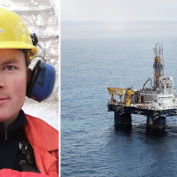 Jag jobbar på oljerigg