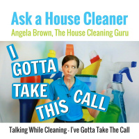 Talking While Cleaning - House Cleaners On Their Phones