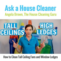 How to Clean Tall Ceiling Fans and Window Ledges